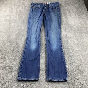 Levis 518 Superlow Bootcut Junior 7 Blue Medium Wash Low Rise